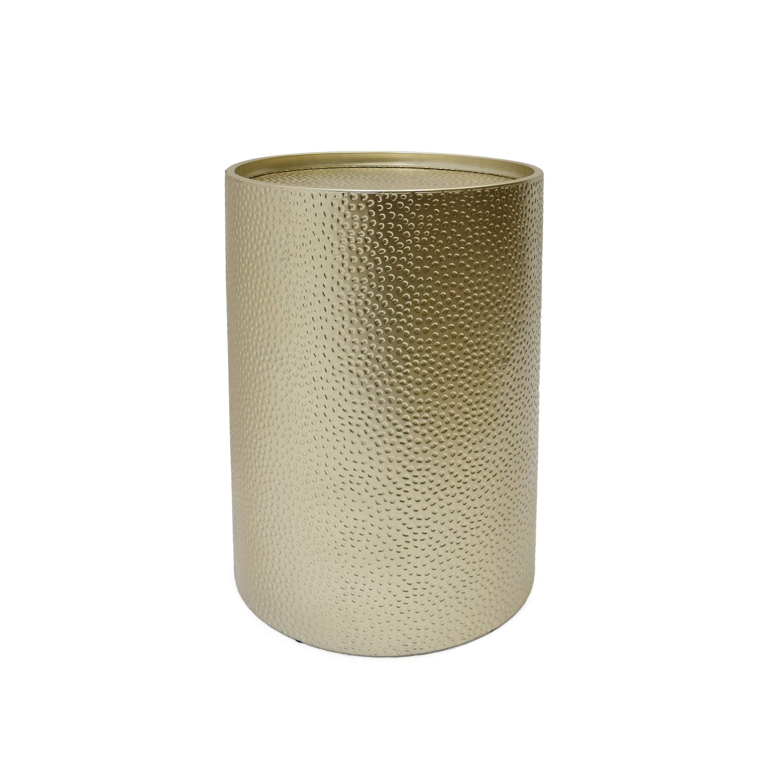 Christopher Knight Home Rache Modern Round Accent Table with Hammered Iron, Gold 16 in x 16 in x ... | Amazon (US)