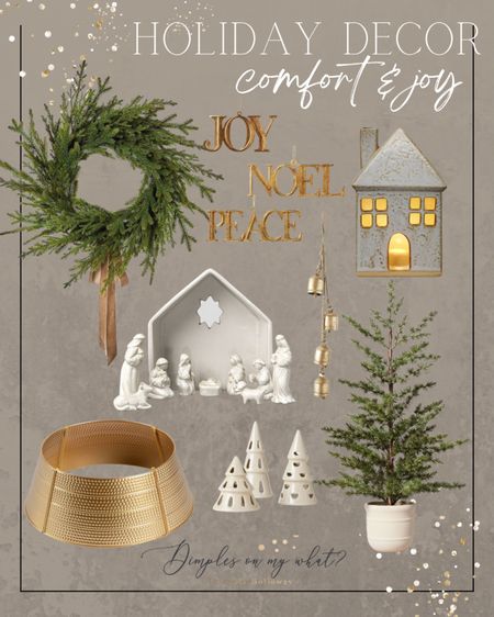 Simple holiday decor in green, white, and gold. 

#christmasdecor #christmasdecorideas

#LTKhome #LTKHoliday #LTKSeasonal