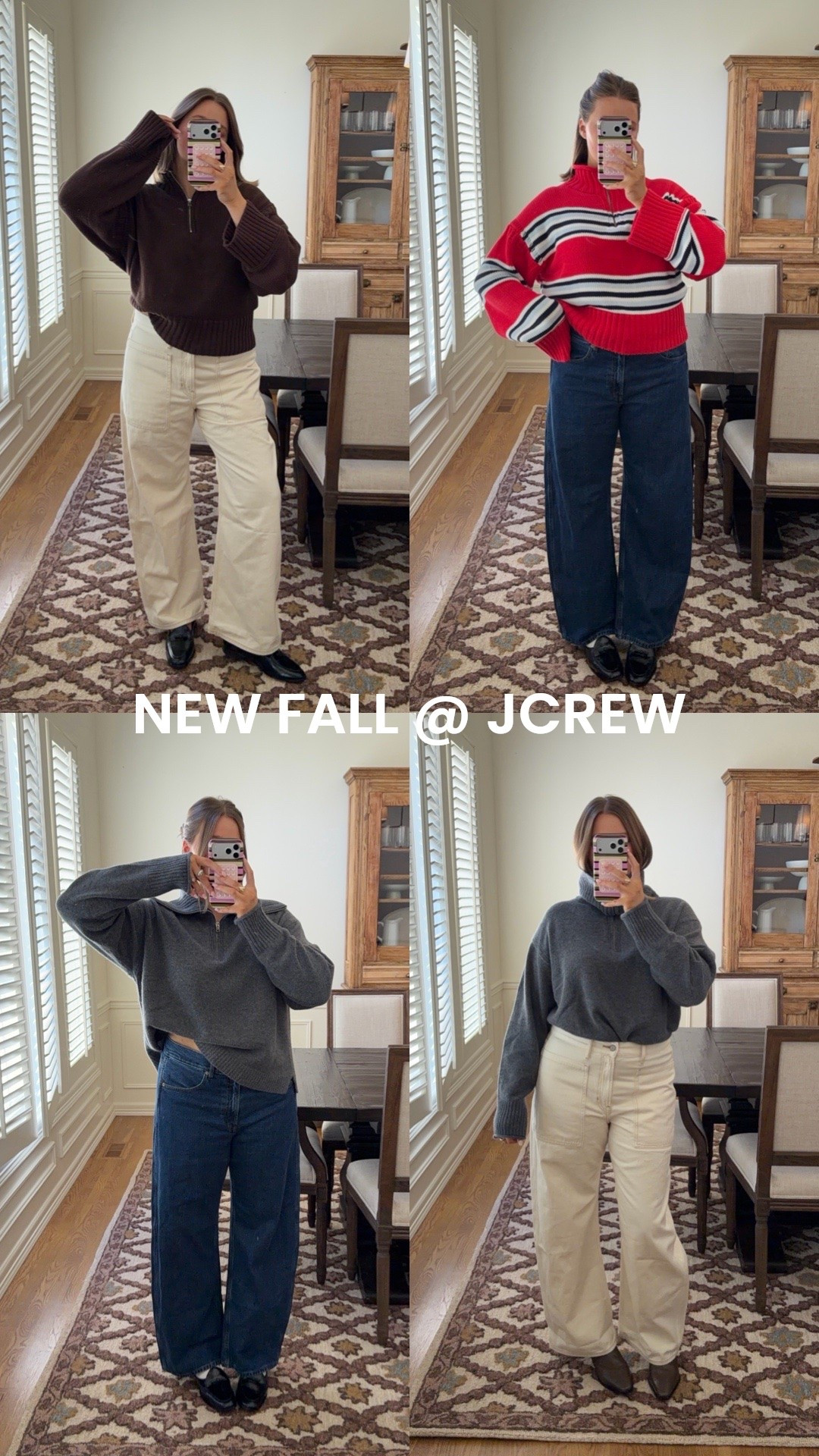 loving this cashmere sweater from jcrew it’s lightweight but warm, versatile and can be worn with the collar up or zipped down. Gorgeous and soft. Loving the tiny sweater also I wear size large and it actually has a nice slouchy fit. Jeans true to size, high rise slight barrel leg!
@jcrew #ad #injcrew