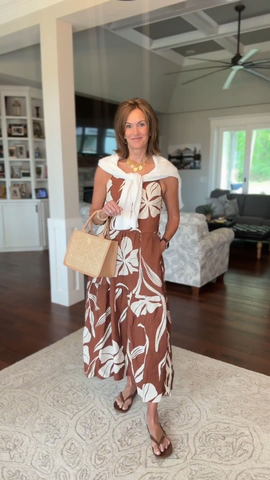 Floral gauze dress - medium 

Summer dresses, Vacation dresses, Casual dresses, resortwear, summer style, ageless style

#LTKSeasonal #LTKootd #LTKOver40