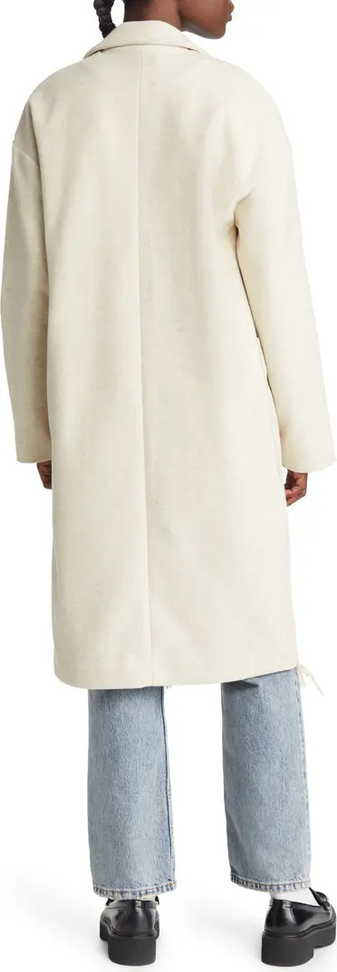 Topshop Piper Double Breasted Longline Coat | Nordstrom | Nordstrom