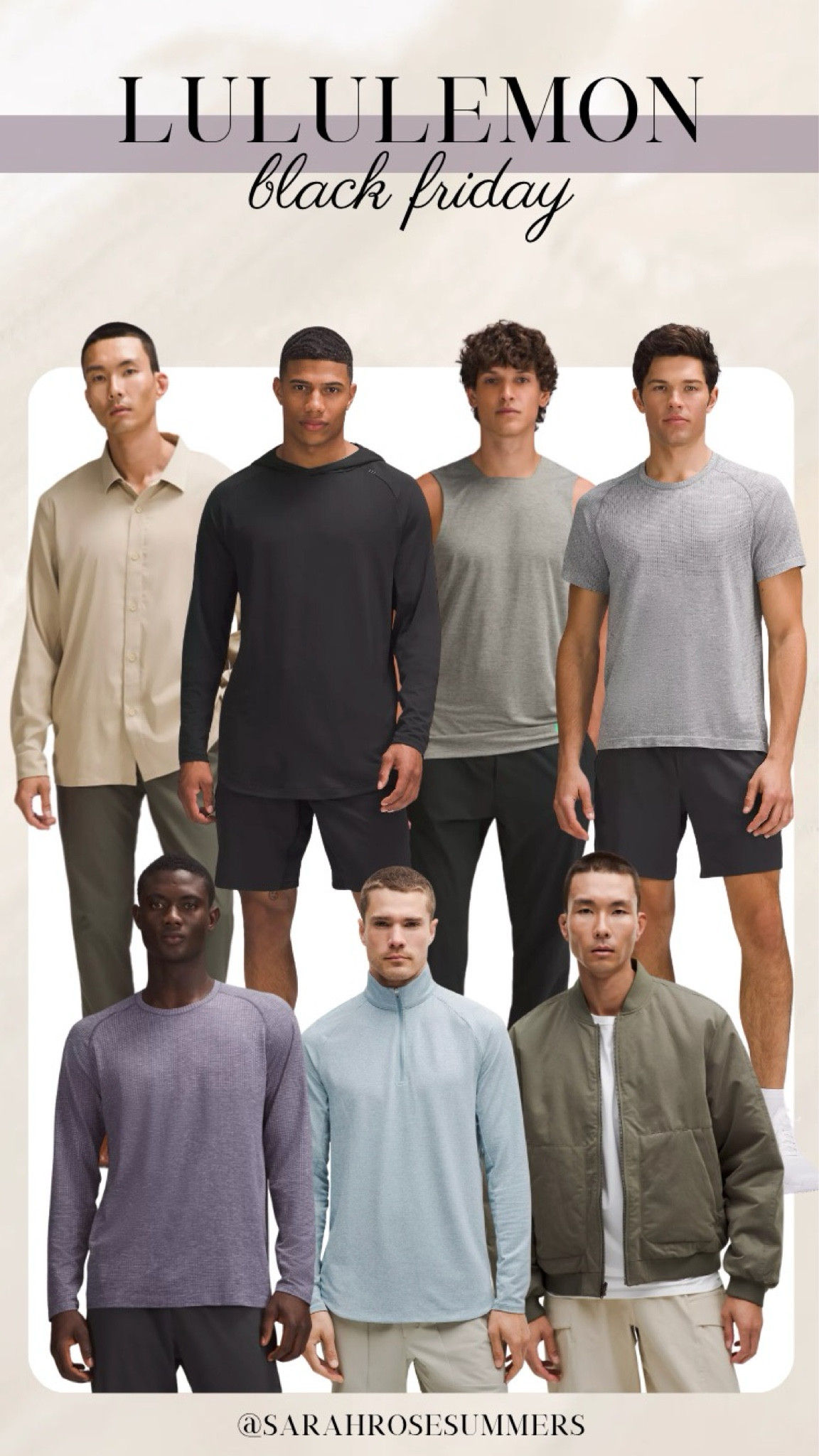 Lululemon on sale for Black Friday. Activewear for men on sale. Great Christmas gift for him. 

#LTKMens #LTKSaleAlert #LTKActive