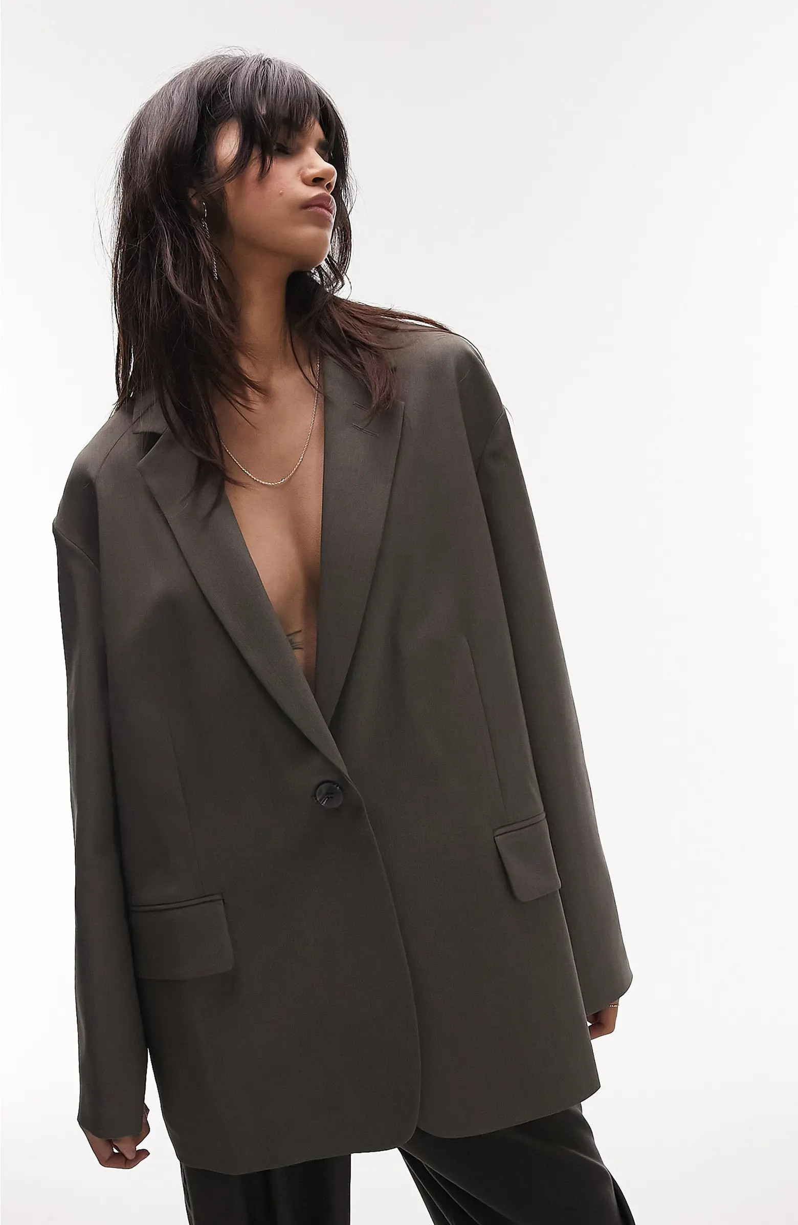 Topshop Grandad Oversize Blazer | Nordstrom | Nordstrom