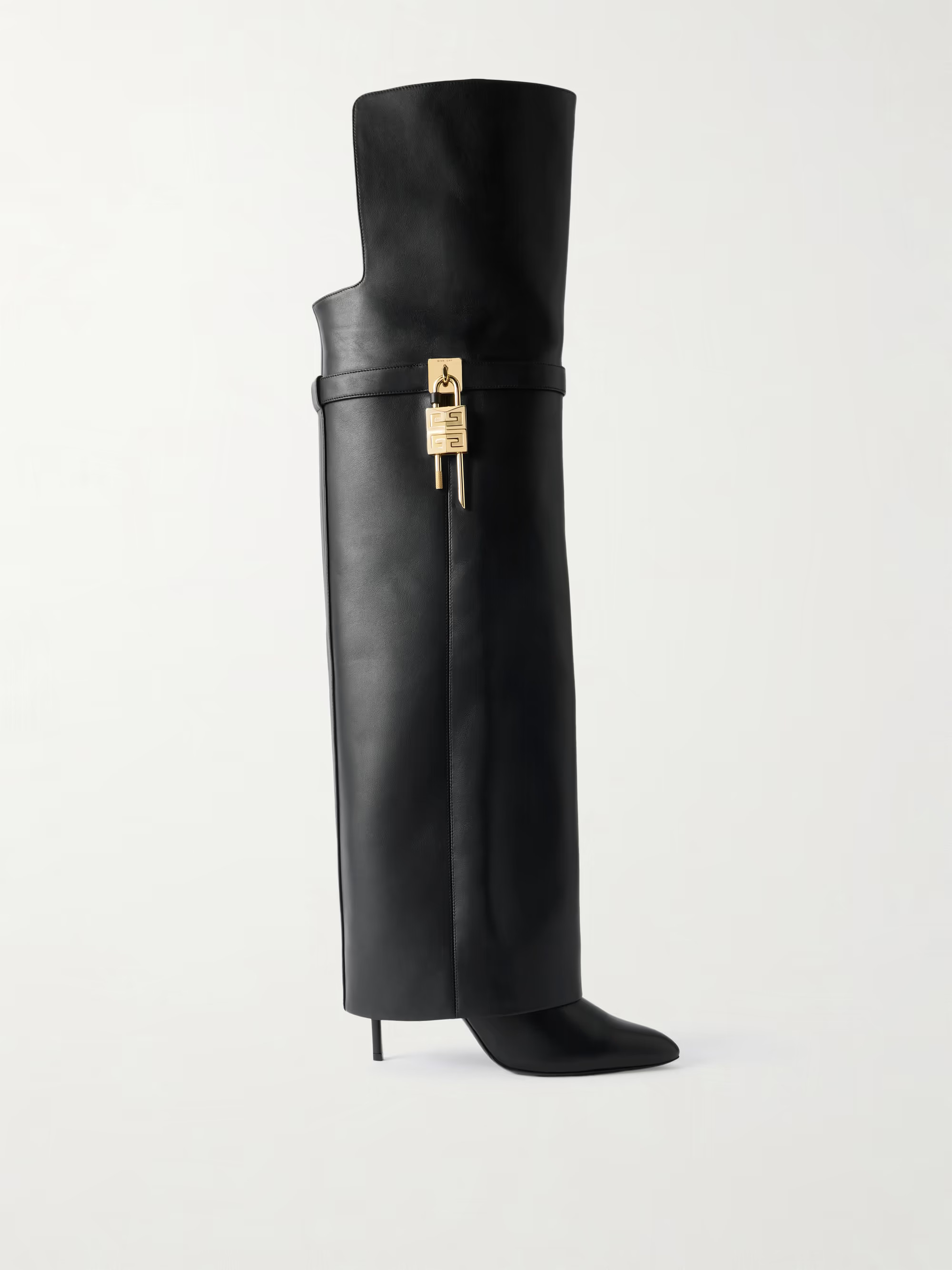 Shark Lock leather over-the-knee boots | NET-A-PORTER (UK & EU)
