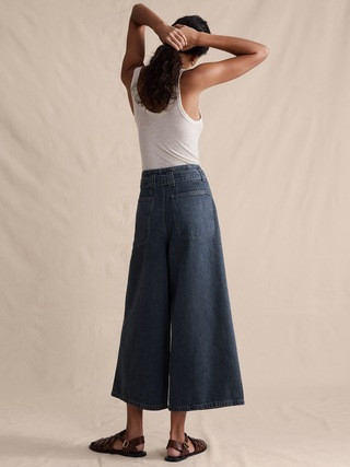 Ultra-High Rise Lightweight Culotte Jean | Banana Republic (US)