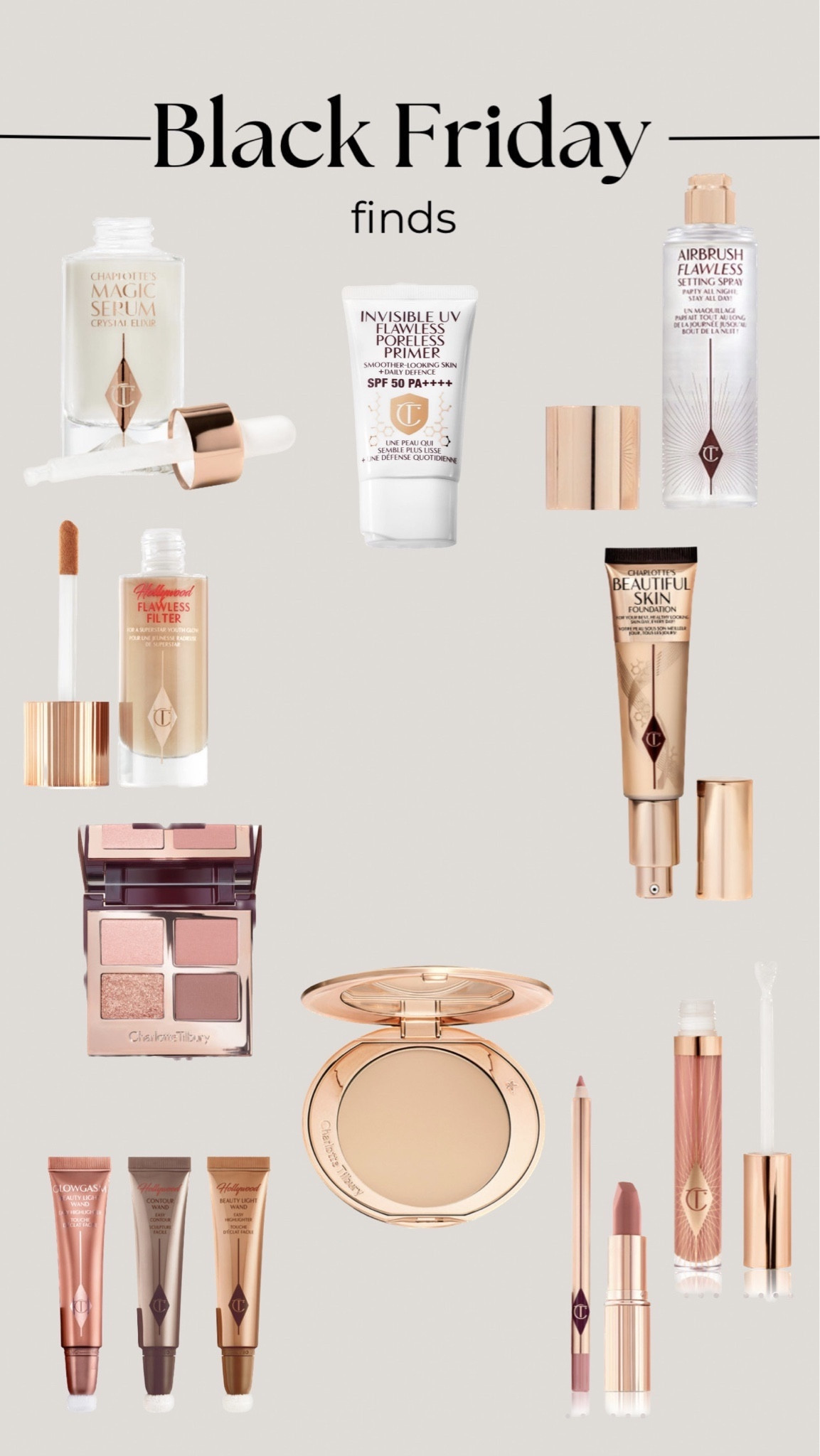 My holy grail Charlotte tilbury products now with up to 30% off! Go go go 

#LTKCyberWeek #LTKGiftGuide #LTKHoliday