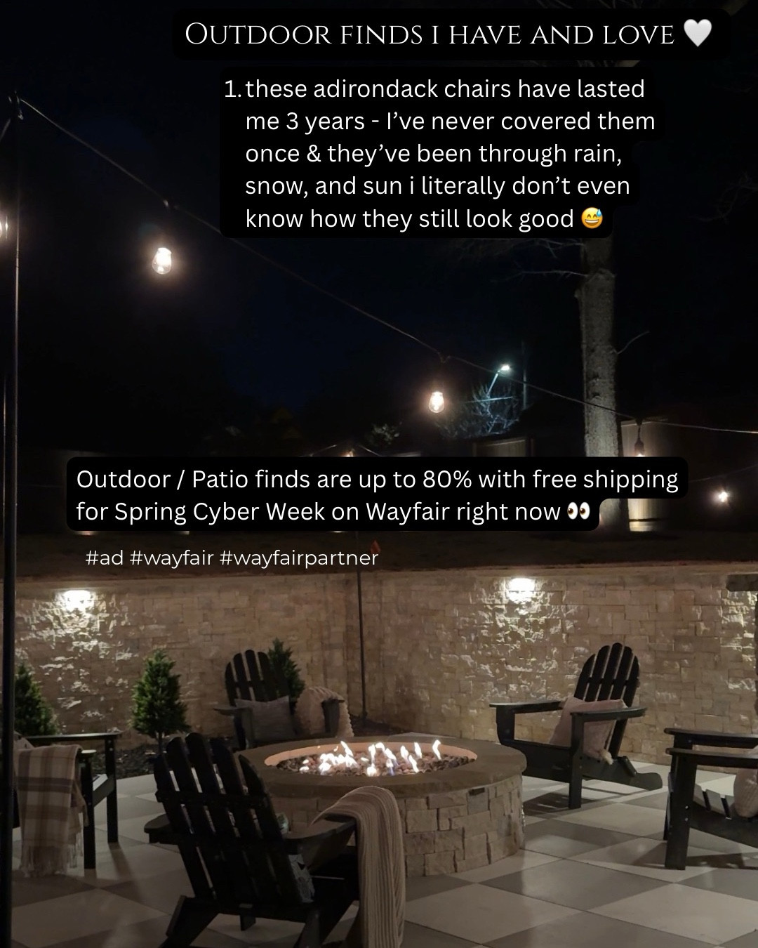 

Sharing some of my favorite outdoor patio finds that i have and love! Outdoor / Patio finds are up to 80% with free shipping for Spring Cyber Week on Wayfair right now 👀

#ad #wayfair @wayfair #wayfairpartner #paidlinks 

#LTKSaleAlert #LTKHome #LTKSeasonal