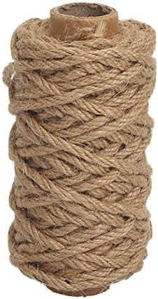 Tenn Well Strong Natural Jute Twine, 4mm Thick 66 Feet Long Jute String Rope Roll for Garden, Art... | Amazon (US)