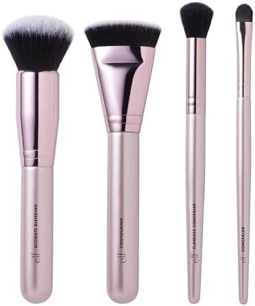 e.l.f. Complexion Perfection Brush Kit, 4-Piece Makeup Brush Set, Brushes For Foundations & Conce... | Amazon (US)