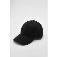 Womens Black Plain Baseball Cap - One Size | boohoo (US & Canada)
