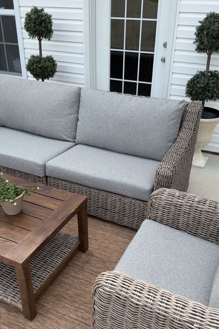 You know we LOVE our Walmart patio sets here at Sweet Savings and Things, and we’re so excited to share one of their newer styles with you all - the Bellamy Patio Set! The set includes the couch, coffee table, and side chairs (which can be purchased all together or sold as the couch and coffee table and the set of 2 chairs) and the quality is unmatched, ESPECIALLY for the can’t-miss Walmart price! I’ve linked a few of my other favorite patio sets and patio accessories from Walmart below! #walmartpartner #walmarthome @walmart