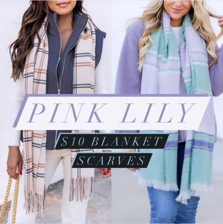 60% off these super cute blanket scarves today from Pink Lily!  Grab one for only $10!! 🫶🏼 ❄️

#PinkLily 


#LTKGiftGuide #LTKsalealert #LTKHoliday