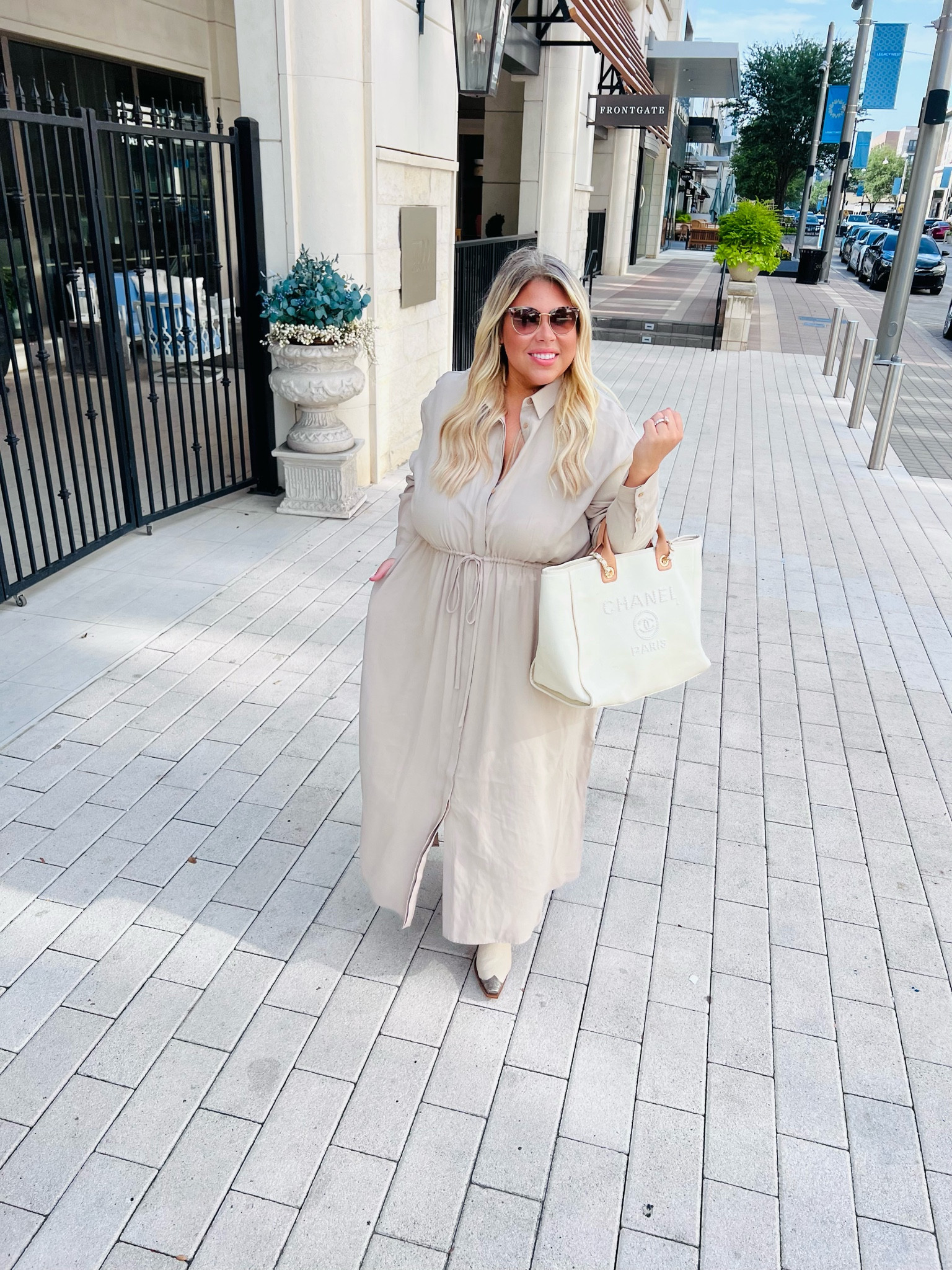 This twill shirtdress is 65.00 (on sale!) and is sooooo chic. Plus also comes in a sky blue color that is to die for! 

I’m wearing an XXL! 

#LTKmidsize #LTKsalealert #LTKcurves