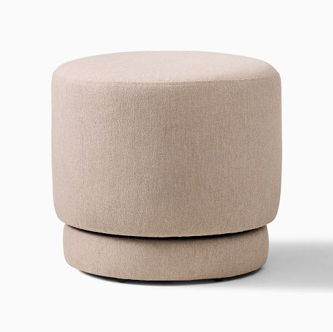Viv Swivel Ottoman | West Elm (US)