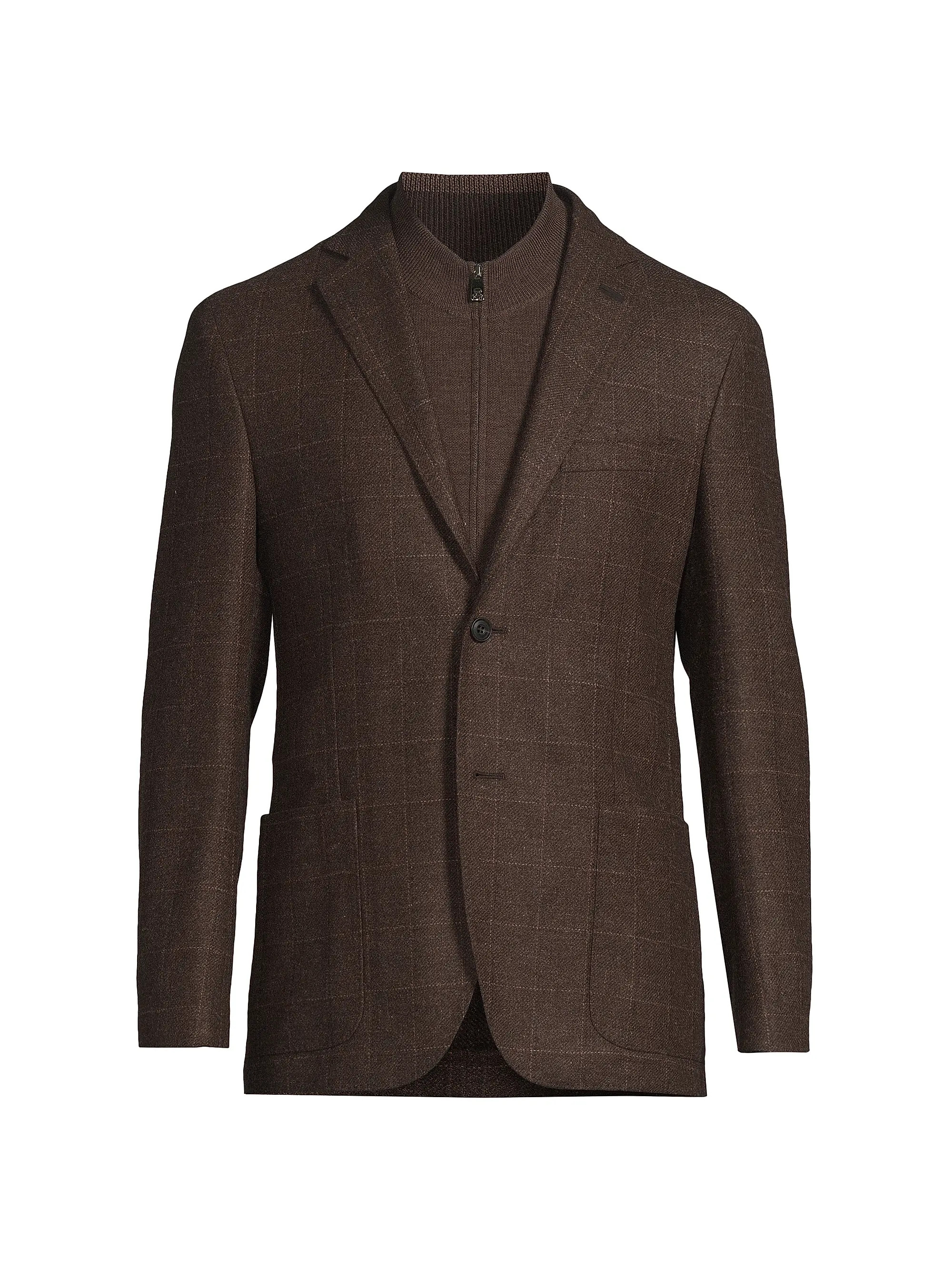 ID Wool-Cashmere Plaid Jacket | Saks Fifth Avenue