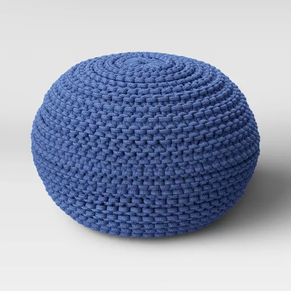 Cloverly Chunky Knit Pouf - Threshold™ | Target