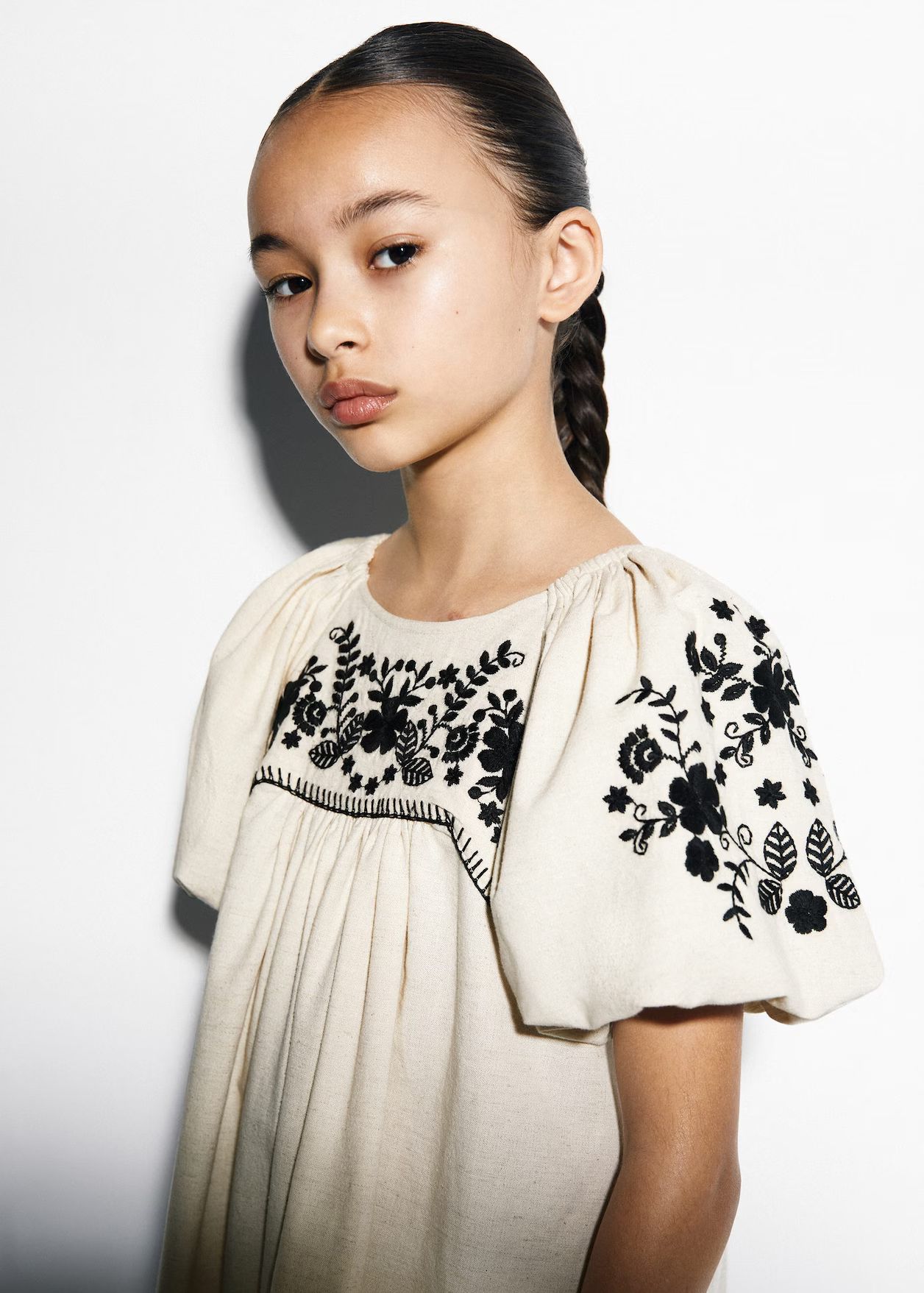 Floral embroidery dress -  Girls | Mango Kids USA | MANGO (US)