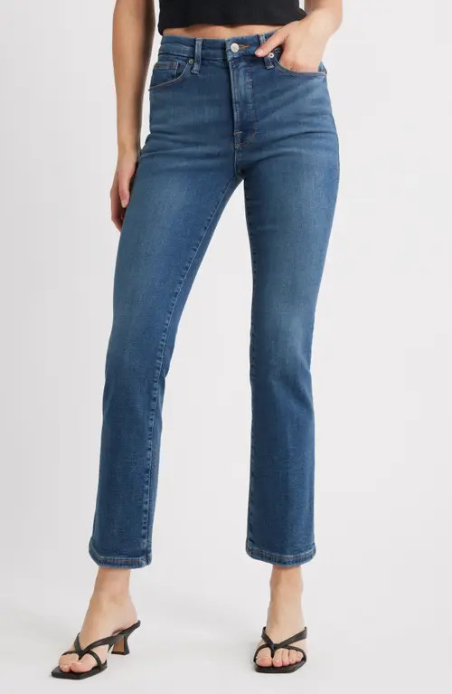 Good American Good Legs Straight Leg Jeans in B004 at Nordstrom, Size 15 | Nordstrom