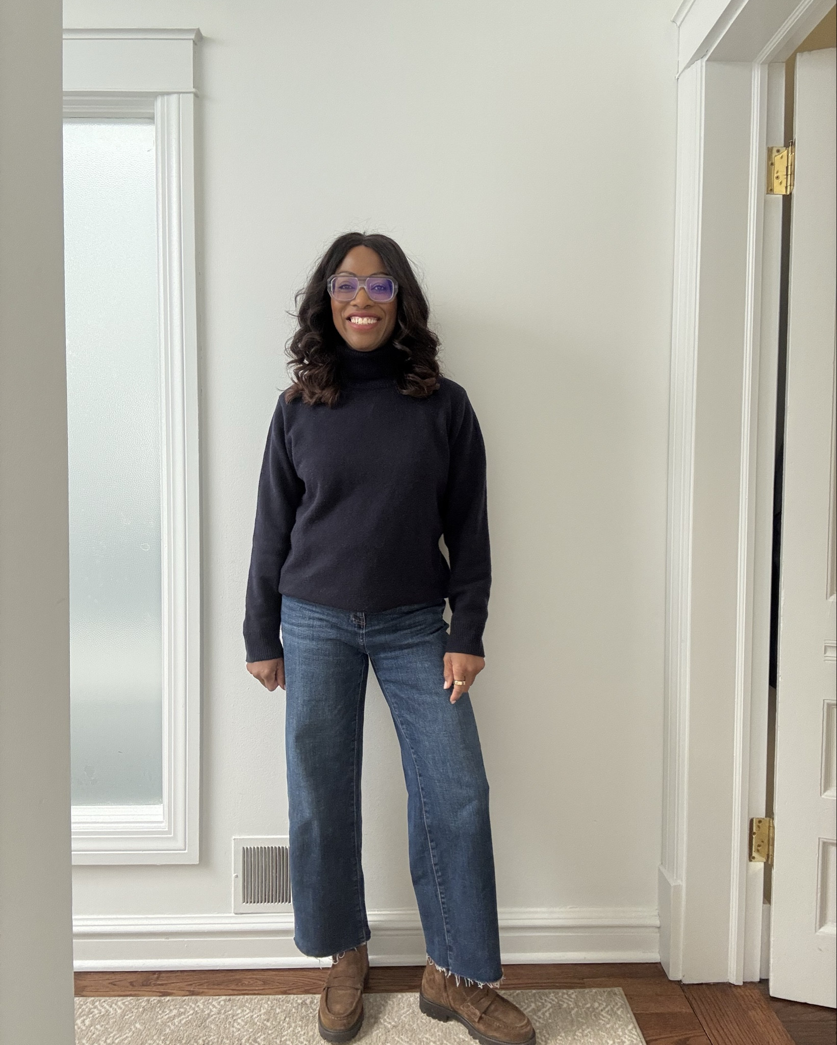 Cozy comfort because it’s freezing here in Chicago!  Sweater and boots by Massimo Dutti and jeans are Le Jean.  They have a little stretch and run true to size.  #ootd #sweaterweather

#LTKShoeCrush #LTKOver40 #LTKStyleTip