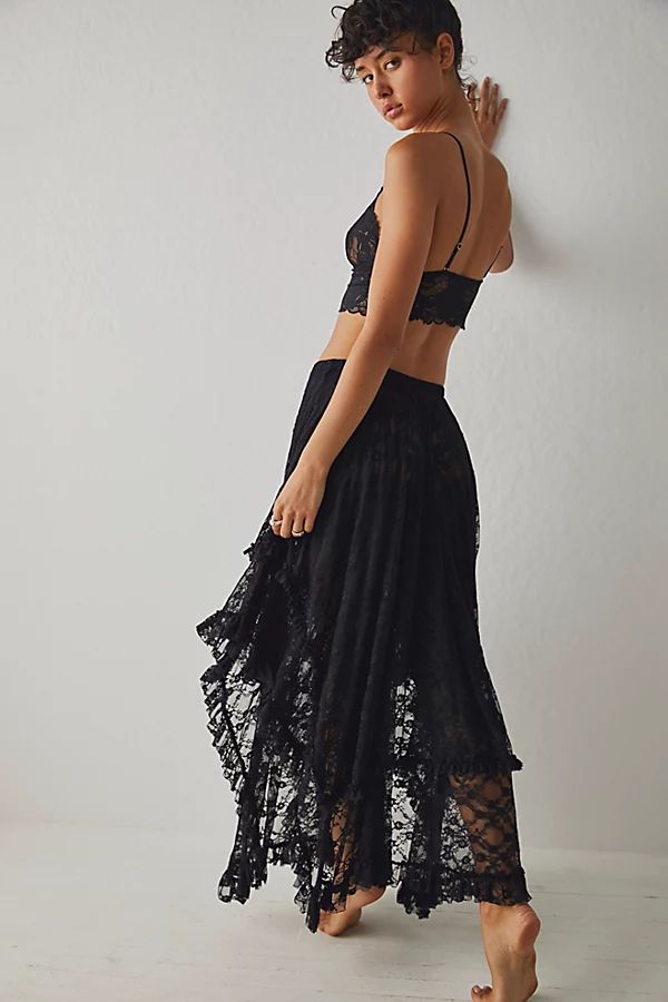 French Courtship Half Slip by Intimately at Free People, Black, XS | Free People (Global - UK&FR Excluded)