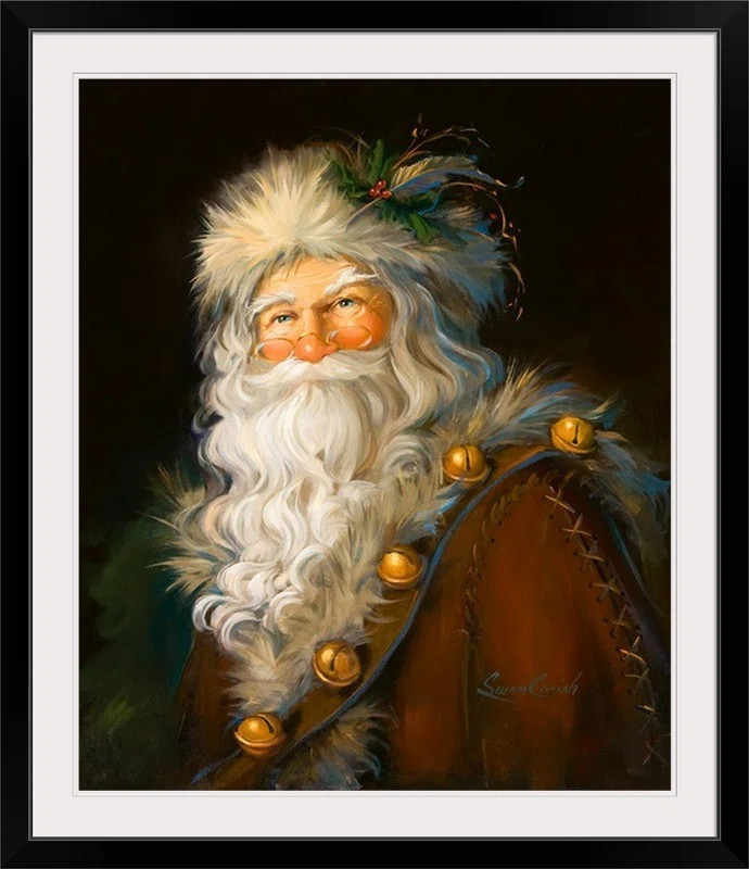 The Holiday Aisle® Thuc 'Father Christmas' by Susan Comish Graphic Art Print & Reviews | Wayfair | Wayfair North America