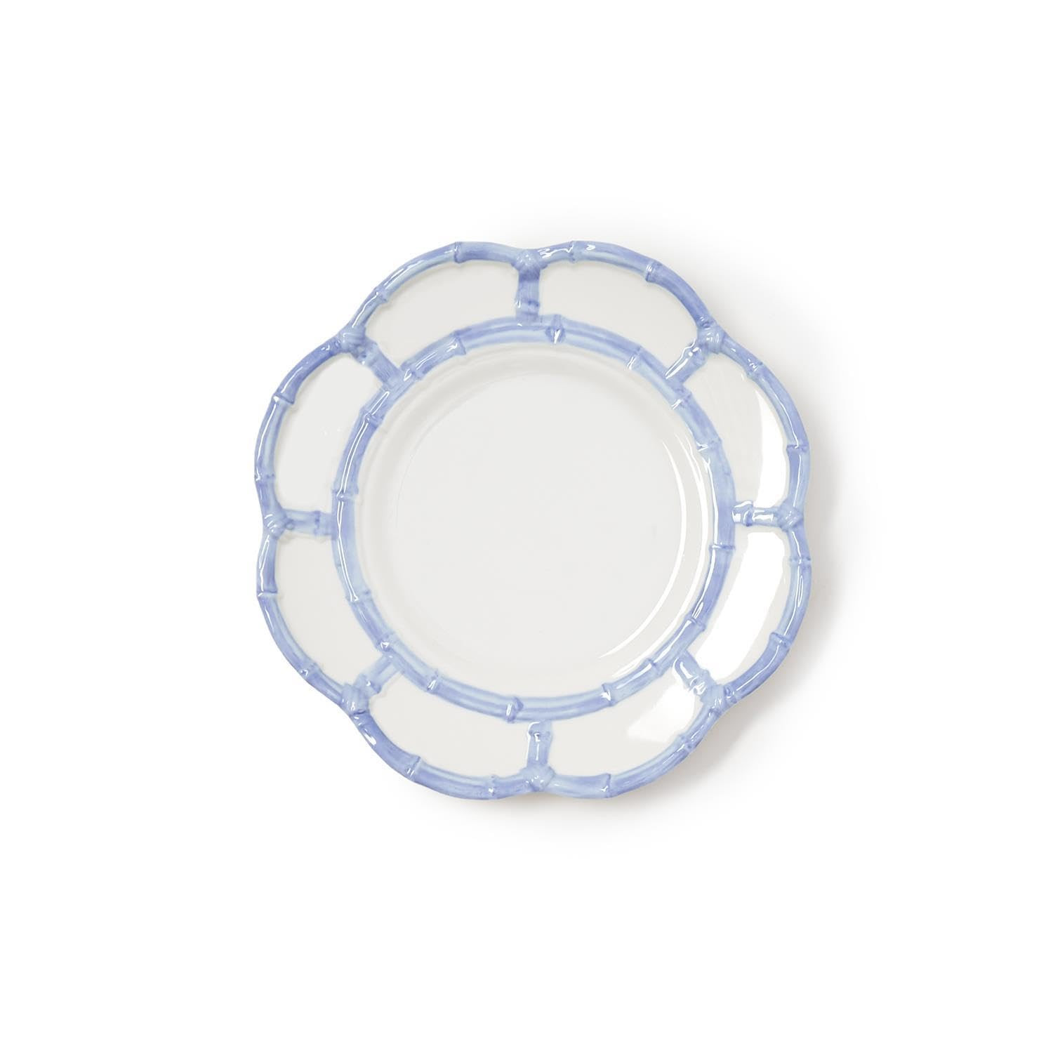 Two's Company French Blue Bamboo Touch Salad Plates, 8.75-Inch, Set of 4 | Amazon (US)