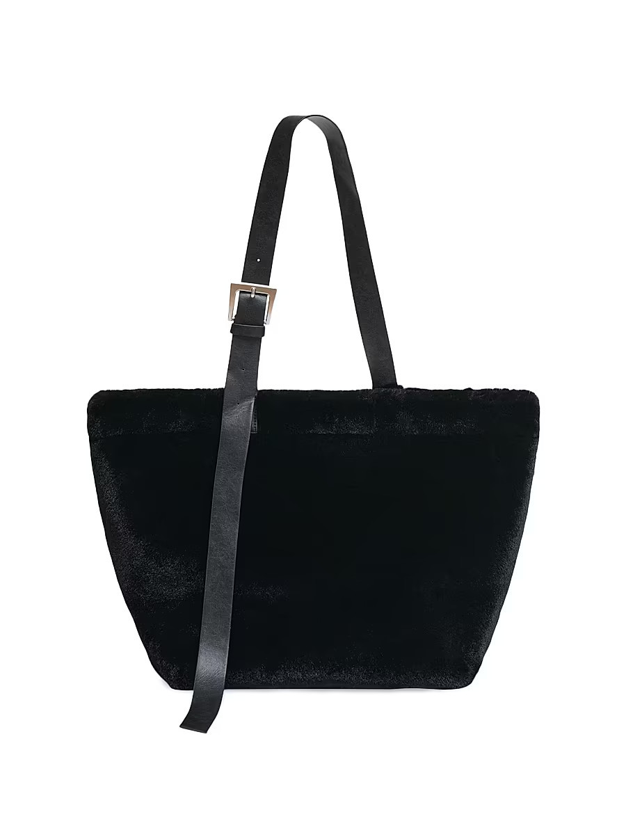 Women's Esti Faux Fur Tote Bag - Noir | Saks Fifth Avenue