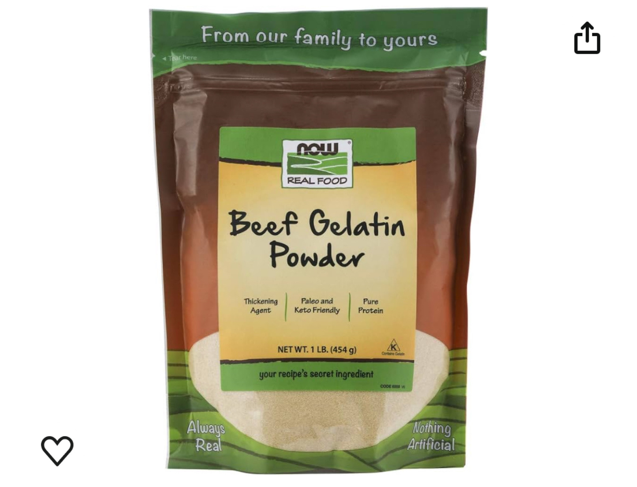 NOW Real Food Pure Beef Gelatin is a natural thickener, stabilizer and texturizer that mixes instantly - no soaking necessary. Gelatin is commonly used in jams, jellies, gelatin desserts, marshmallows, and many other foods. It's often used to create volume without adding a lot of calories.

#LTKFitness #LTKActive
