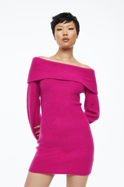 Off-the-shoulder Bodycon Dress | H&M (US + CA)