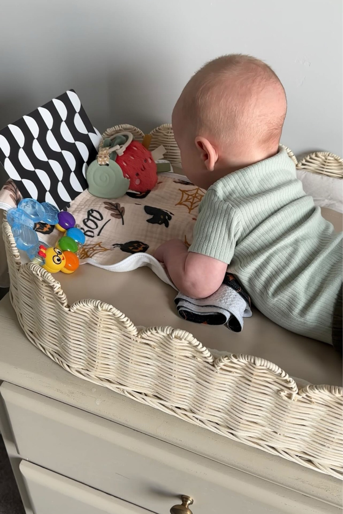 TL;DR- I still absolutely love it, BUT I’m worried my baby will outgrow it soon and tbh if you have a baby on the long side, you might not be able to use it for more than 2-3 months! Which is kind of a bummer! 

#nurserydecor #nurseryinspo #nurseryroom #babyproductreview #babyproductreviews #babychangingstation #babychangingtable #nurseryideas #nurseryinspiration #nurseryroomdecor