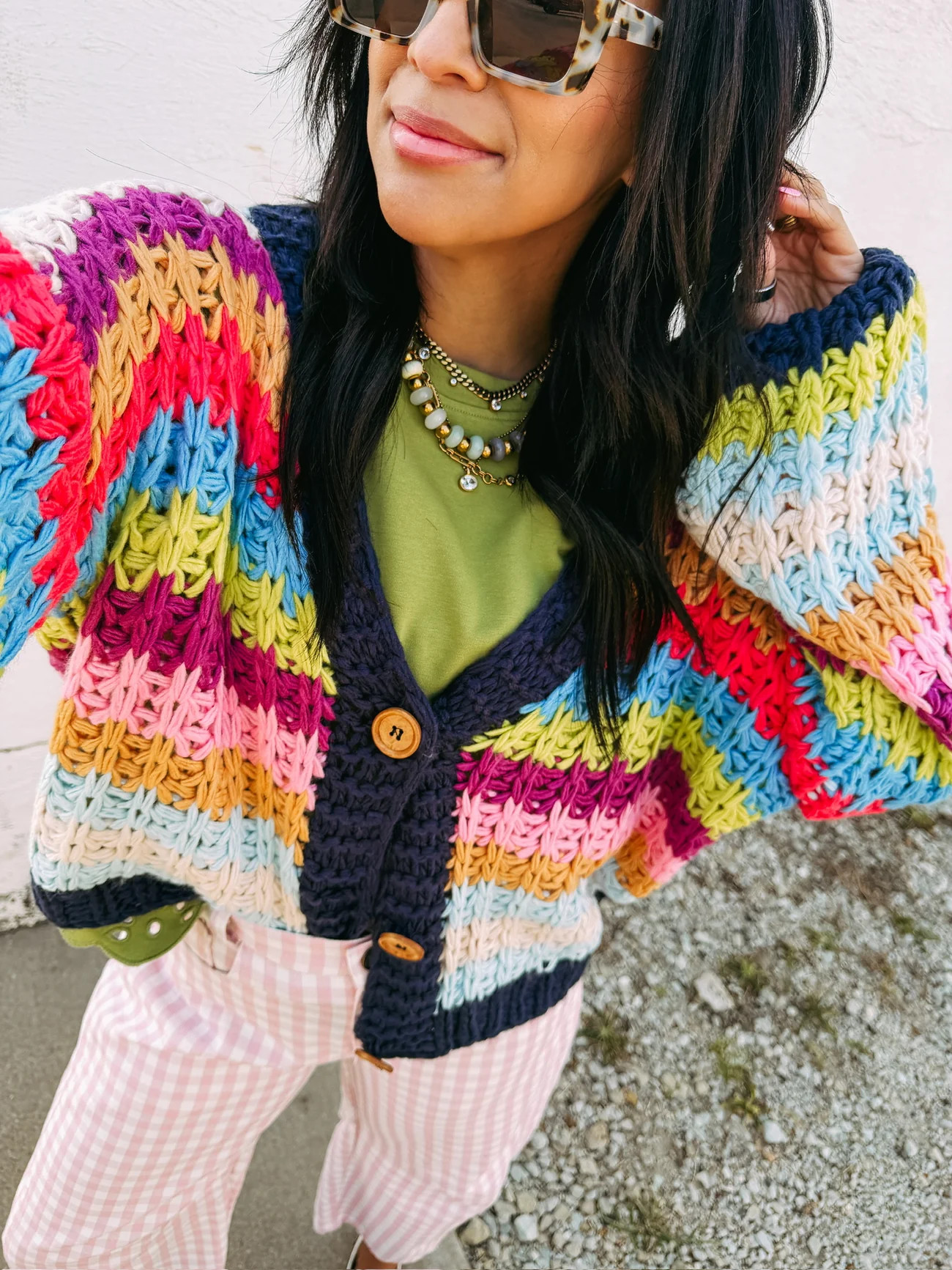 symphony stripe cardigan | Etta+East