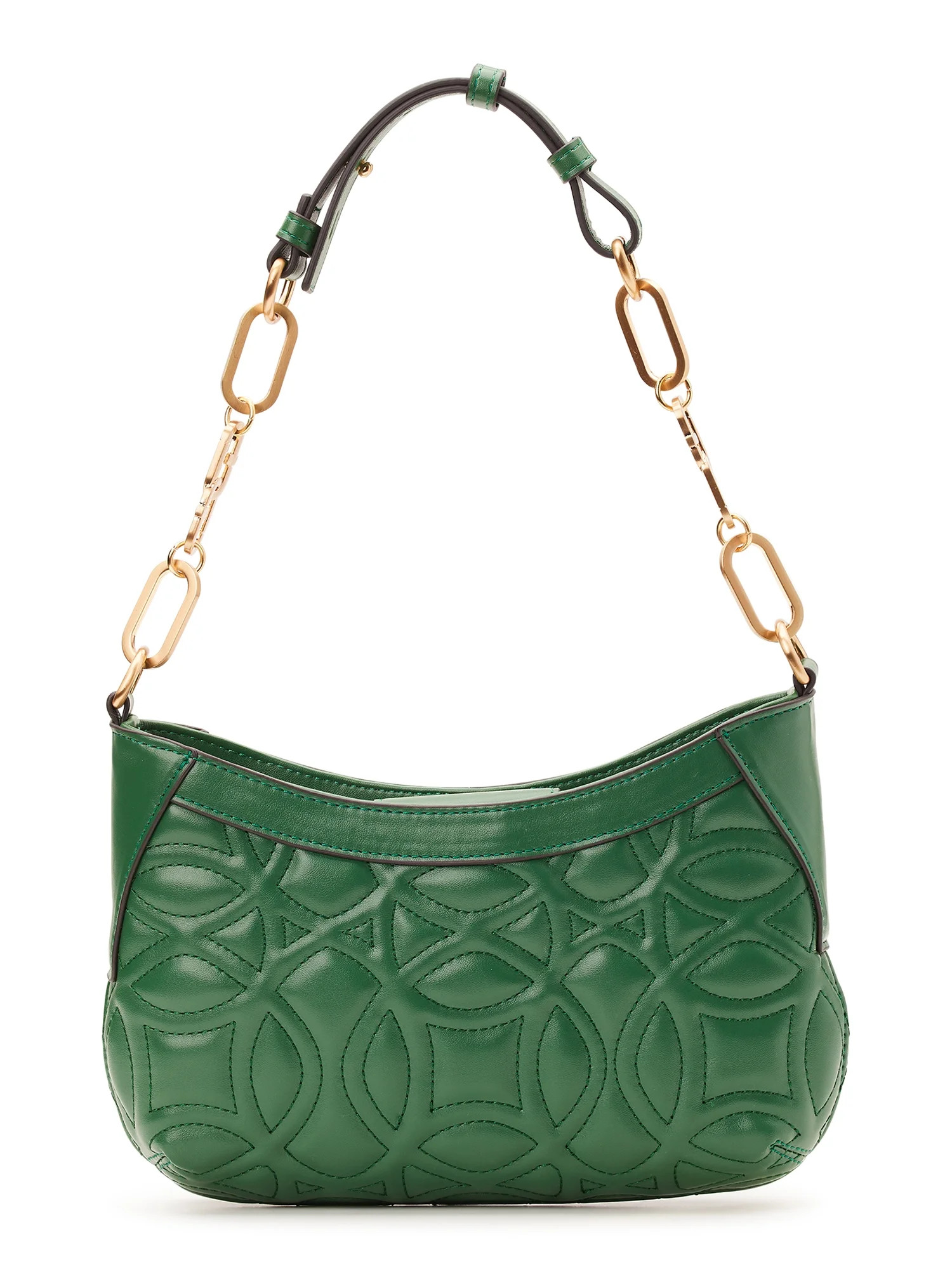 Time and Tru Women's Bryant Quilted Shoulder Bag, Green | Walmart (US)