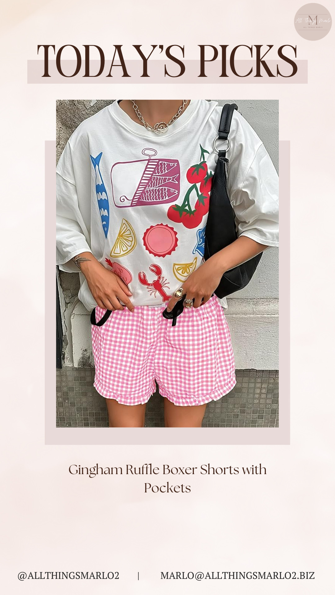 Gingham Ruffle Boxer Shorts with Pockets 

 #LTKSeasonal #LTKWorkwear #LTKTravel