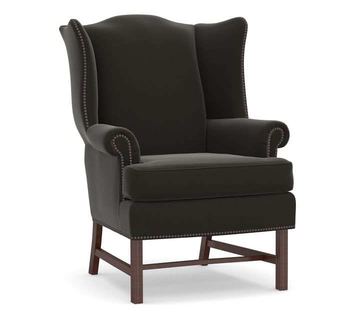 Thatcher Upholstered Wingback Chair | Pottery Barn (US)