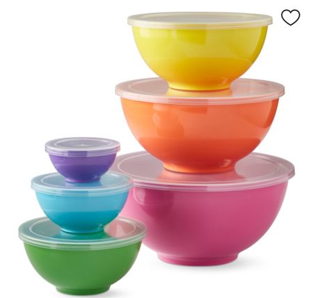 Colorful mixing bowls with kids melamine mixing bowls 

#LTKfindsunder100 #LTKhome #LTKGiftGuide