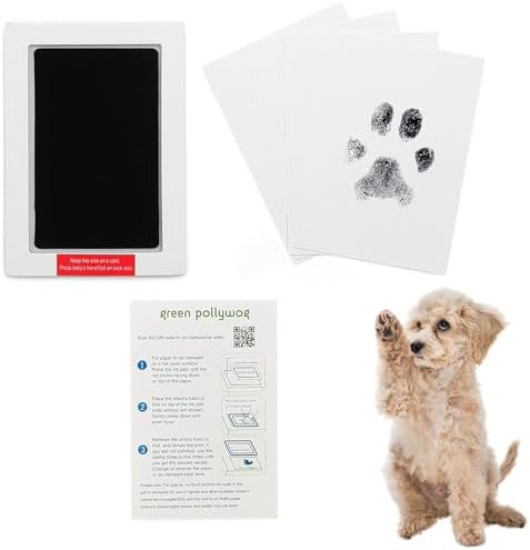 Green Pollywog | Extra-Large Clean Touch Inkless Ink Pad for Pets | Paw/Nose Prints for Dogs & Ca... | Amazon (US)