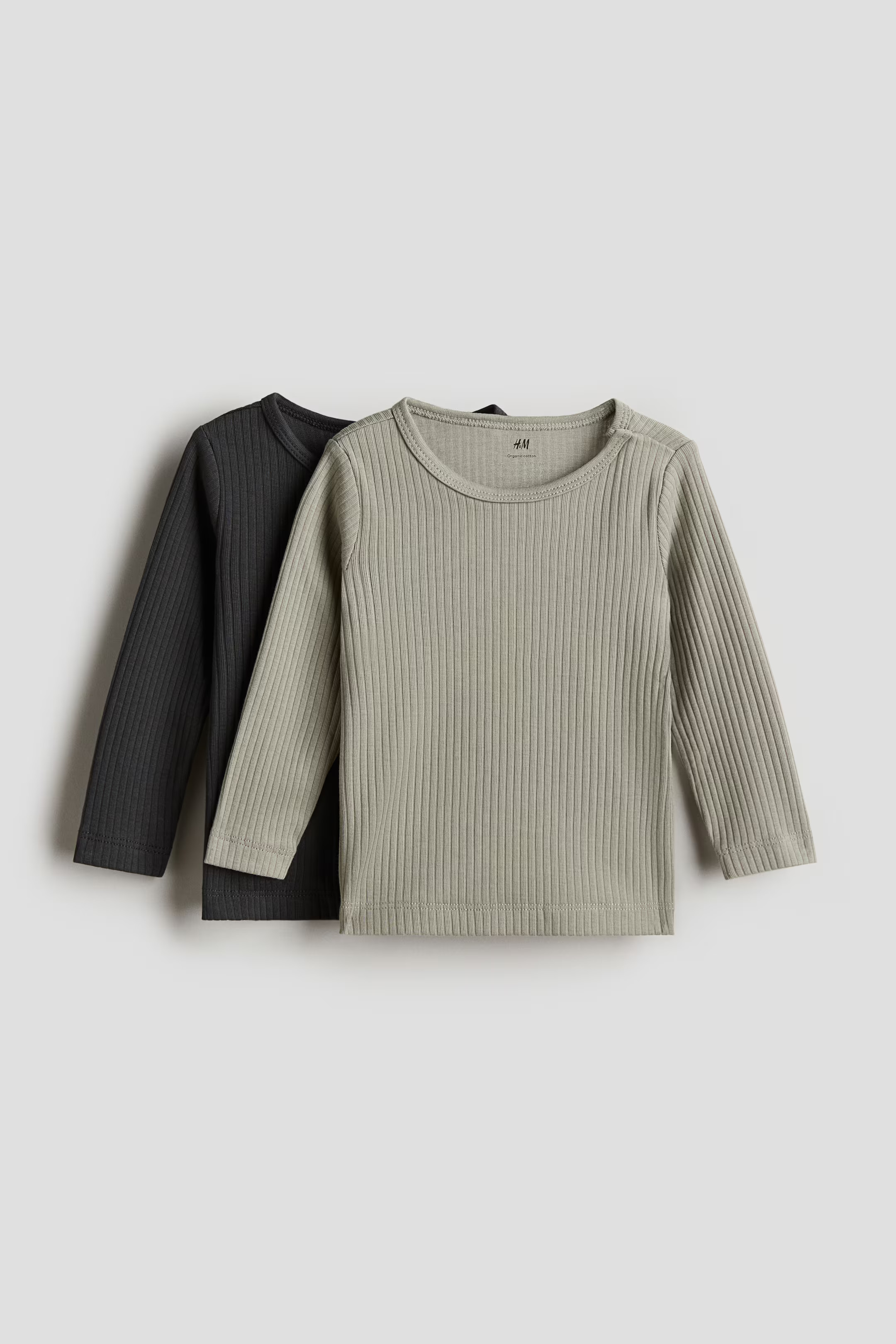 2-pack Ribbed Jersey Shirts | H&M (US + CA)
