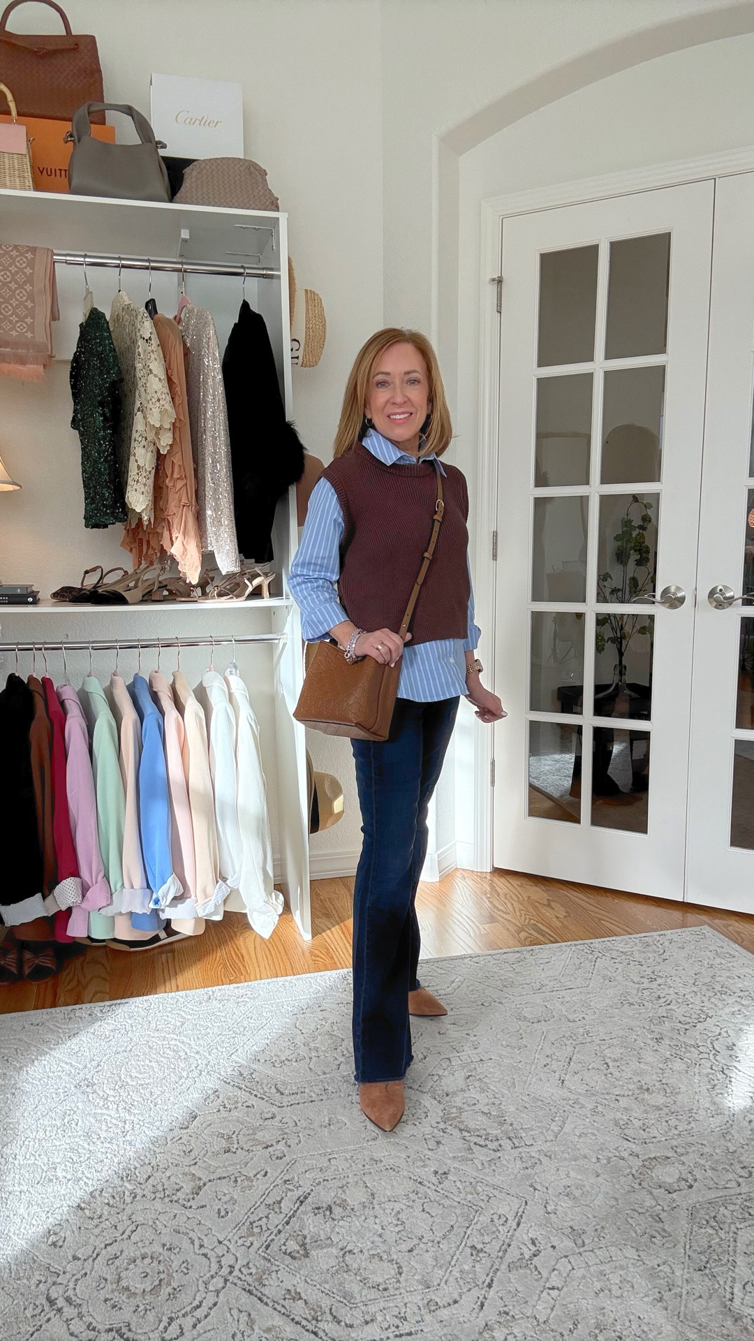 The fit of some jeans are just right…this is one of those for me. Definitely a favorite in 2025.

For reference I am 5’0 wearing a 26P.


#LTKOver40 #LTKootd #LTKPetite