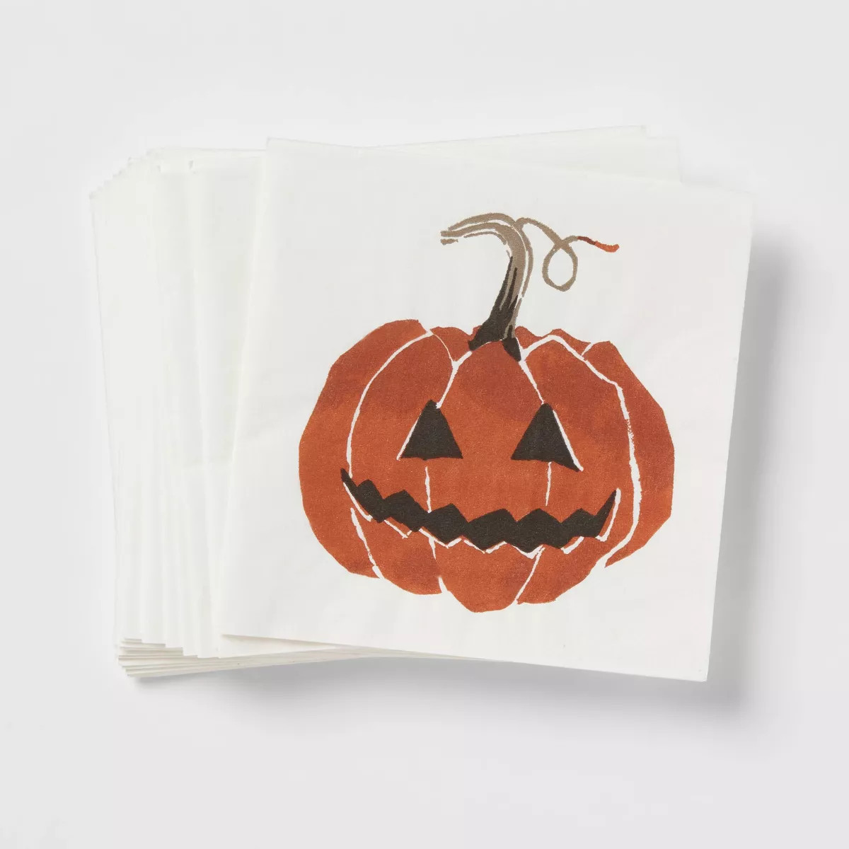 20ct Halloween Pumpkin Beverage Disposable Napkins - Threshold™ | Target
