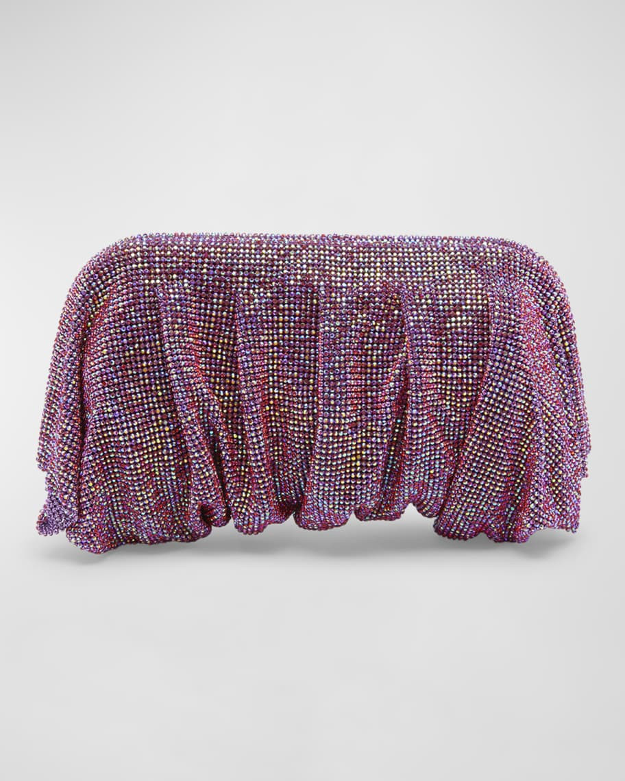 Venus La Grande Rhinestone Mesh Clutch Bag | Neiman Marcus