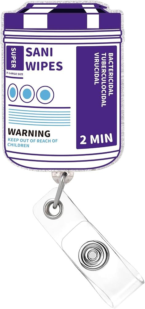 Badge Reel Holder Retractable with ID Clip, Nurse Badge Reel,Funny Badge Reel for Nurse Nursing R... | Amazon (US)