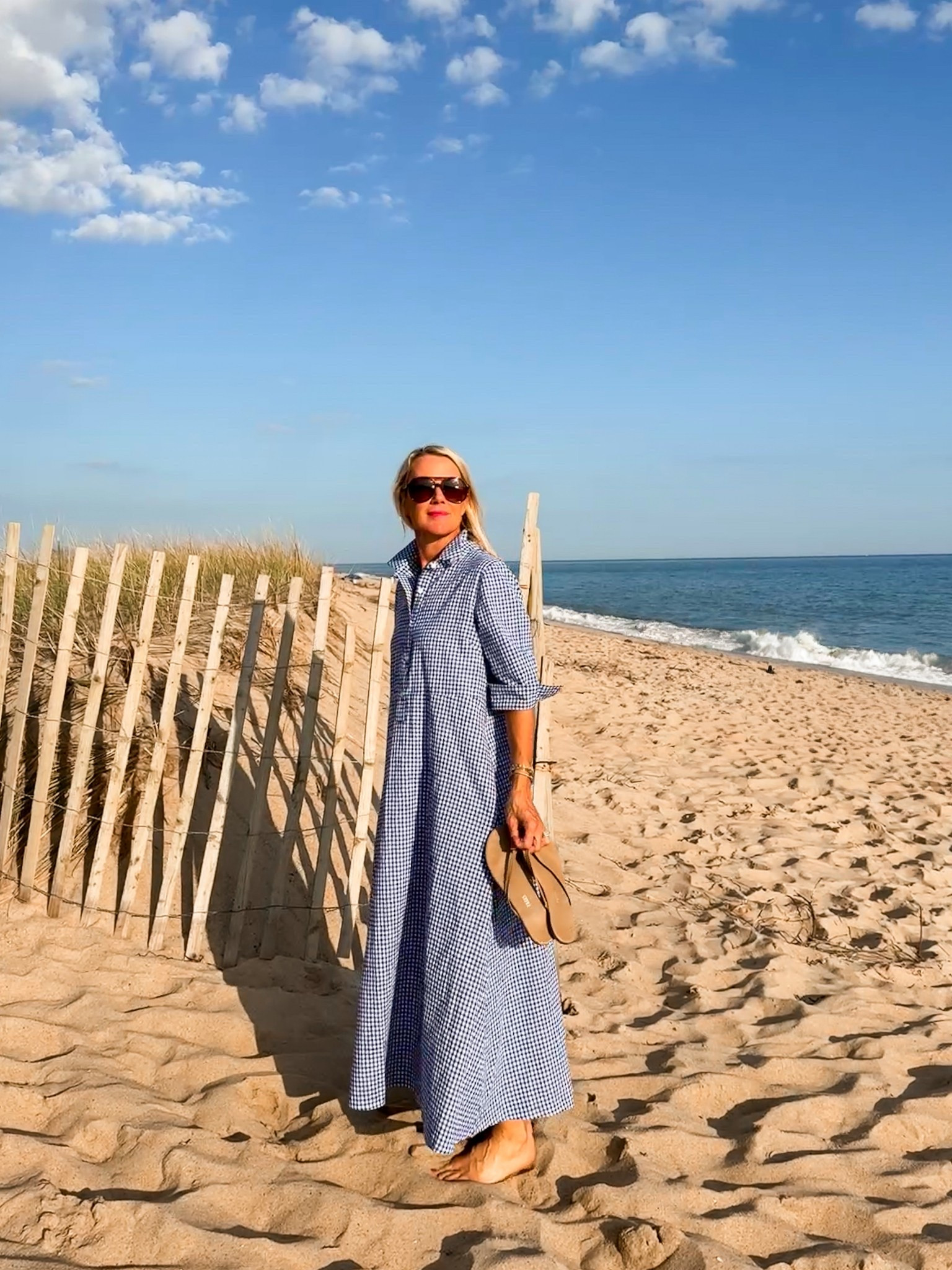 Darling gingham maxi, wear it with flats or even as a swim cover  

#LTKTravel #LTKSwim #LTKOver40