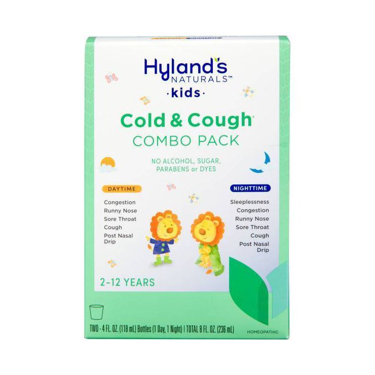 Hyland's Naturals Kids Day & Night Cold 'n Cough Relief Liquid - 8 fl oz | Target