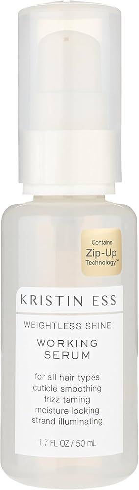 Kristin Ess Hair Weightless Shine Working Hair Serum for Dry Damaged Hair - Frizz Taming, Anti Br... | Amazon (US)