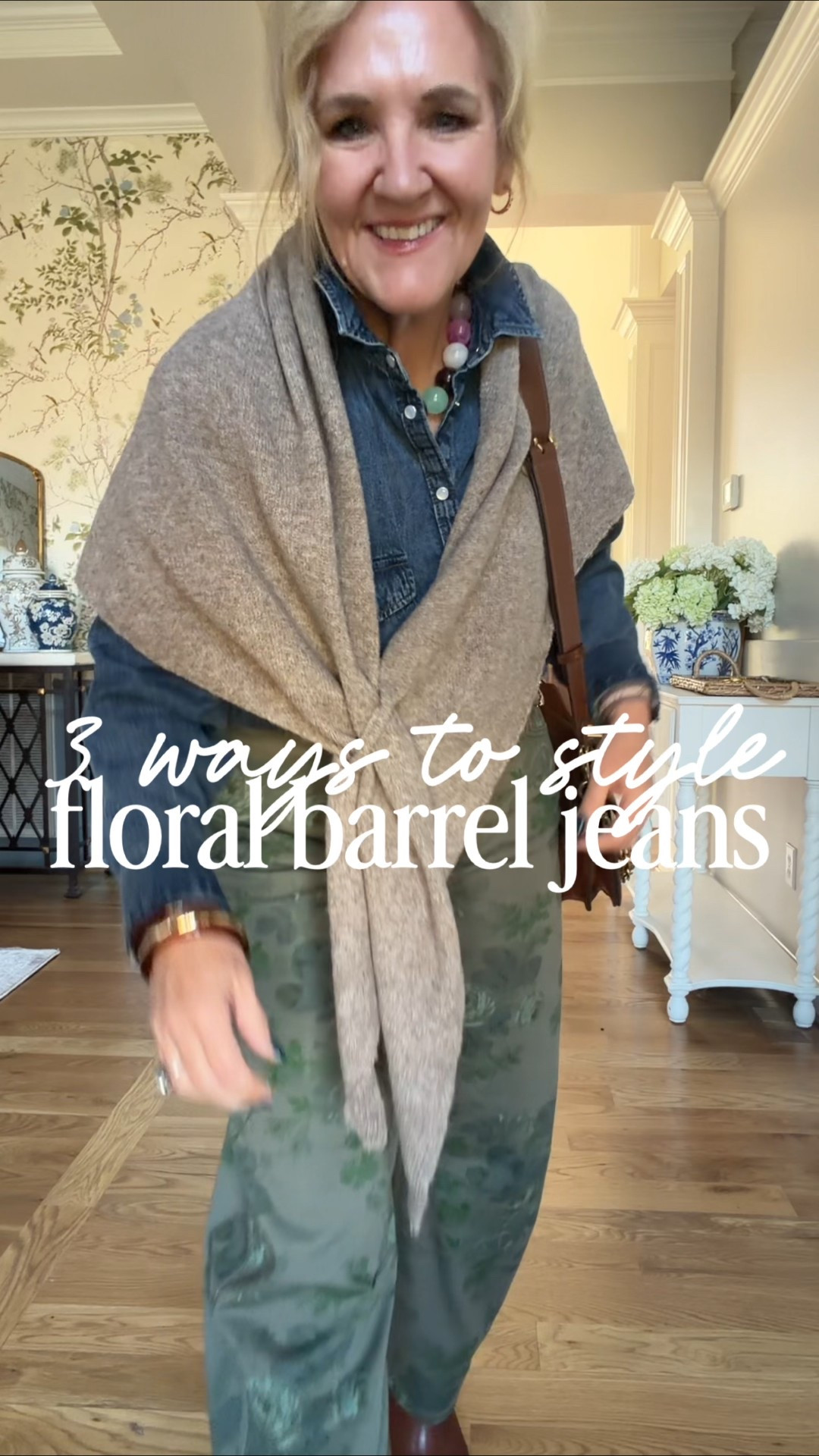 Looks like Ralph Lauren style! 
Love the juxtaposition of style here 
Blouse size medium 
Navy blazer size 10 petite 
8 reg in jeans green floral barrel 
Sneakers I need a sock in my larger size  
Pink sweater size medium 
Linking several denim shirt options 
Great scarf! I love it 
Boots size up 1/2 

#LTKootd #LTKOver40 #LTKFindsUnder100

#LTKPetite