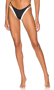 LSPACE Fused Billie Bikini Bottom in Black & Cream from Revolve.com | Revolve Clothing (Global)