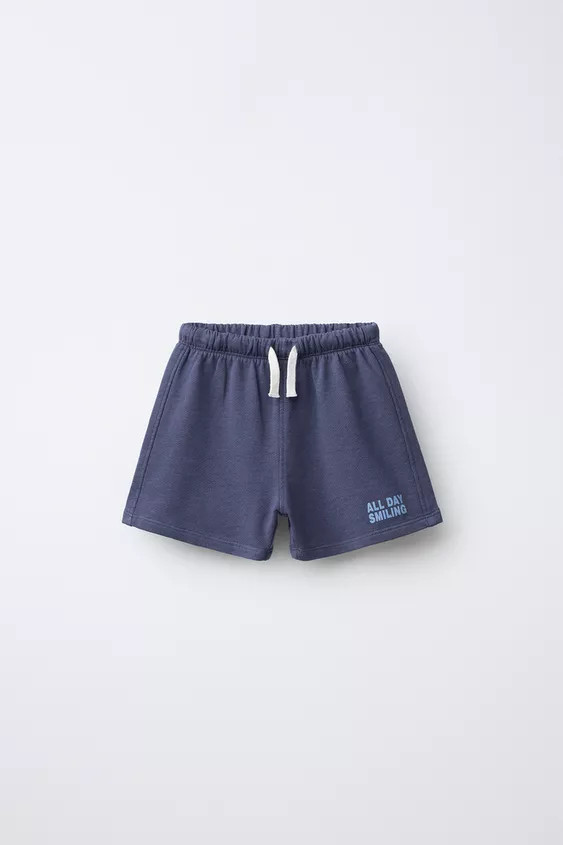 PLUSH TEXT SHORTS | Zara US