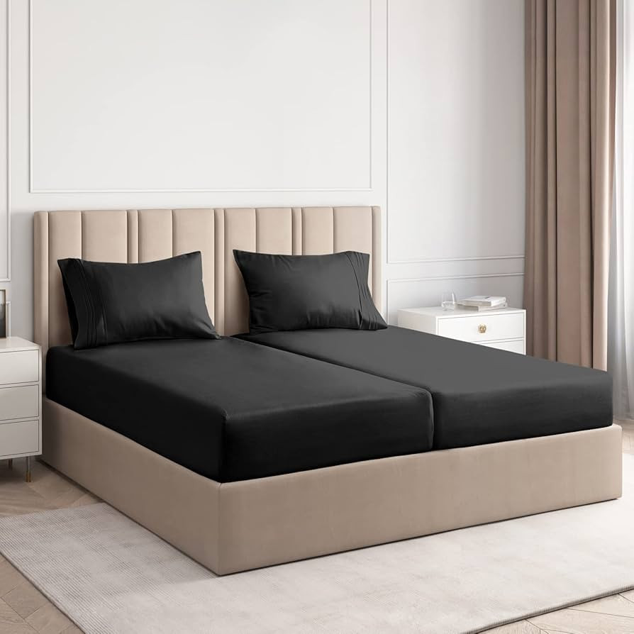 Split King Sheets for Adjustable Beds - Split King Adjustable Bed for Adjustable Mattress - Split... | Amazon (US)