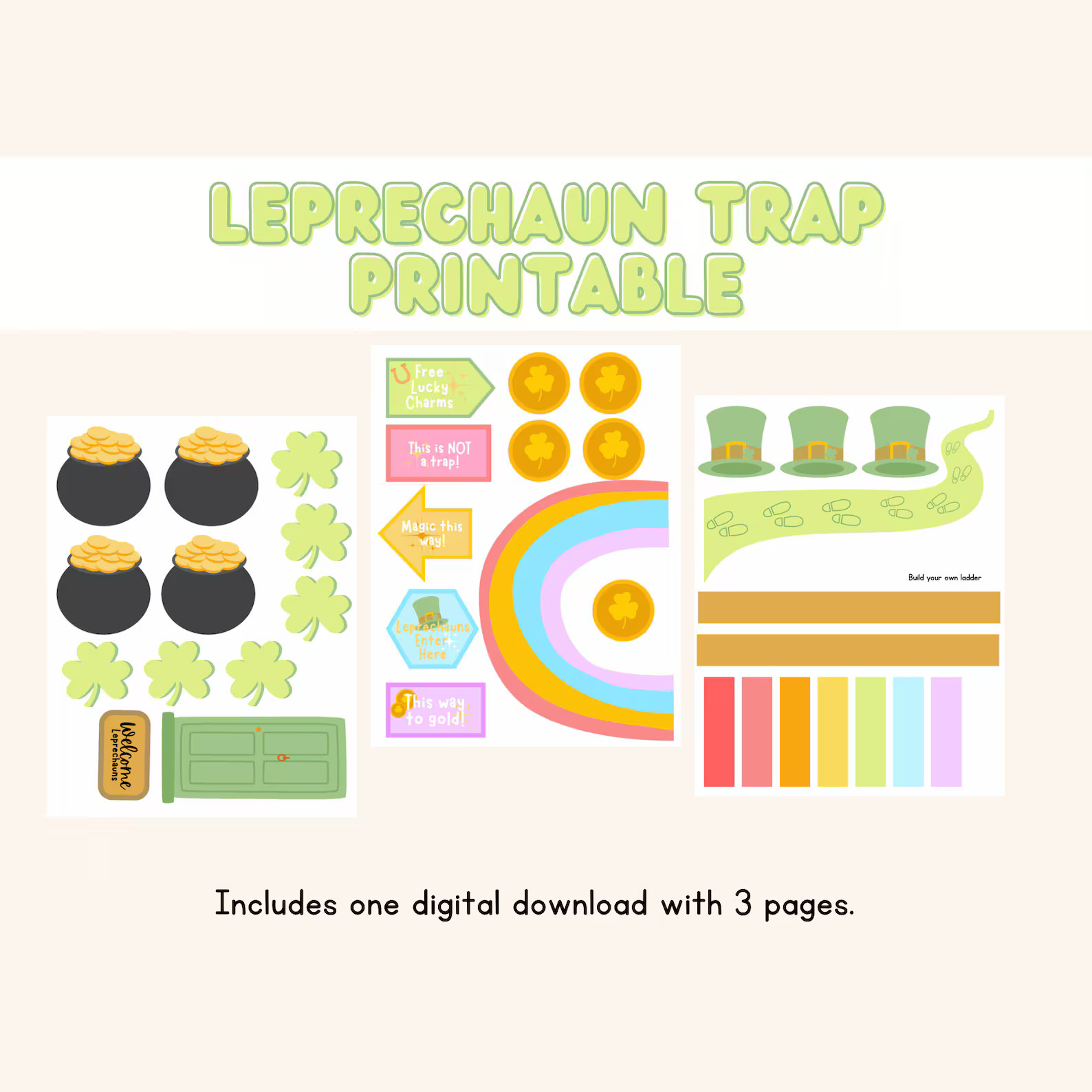 Leprechaun Trap Printable - Etsy | Etsy (US)