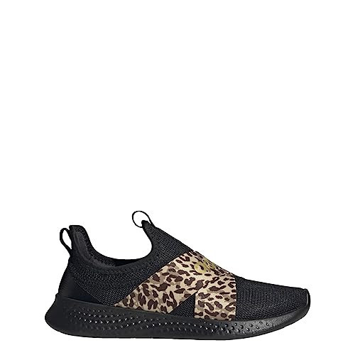 adidas Women's Puremotion Adapt Sneaker, Black/Black/Gold Metallic, 3.5 UK, (HP6241), Core Black Core Black Gold Metallic, 3.5 UK | Amazon (US)